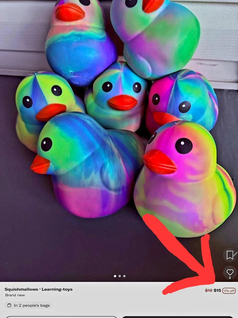 squishy jumbo tyedye